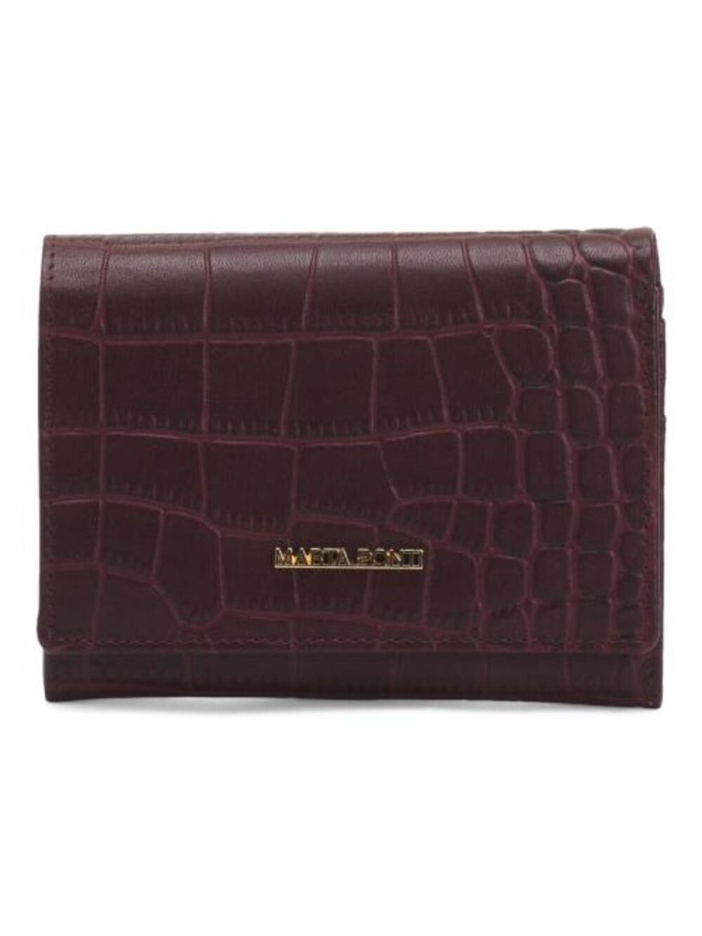 MARTA PONTI Leather Medium Flap Wallet